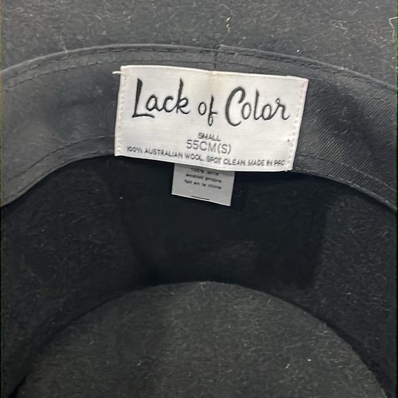 Lack of Color Unisex Val Diamond Wool Fedora SZ S - Picture 5 of 6